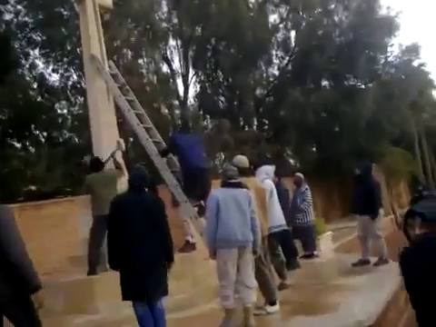 (Mp4) Libya- Cementary of british war victims destroyed by Muslim Mob snapshot